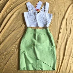 NWOT Bandage Top and Skirt Set Bandage Dress